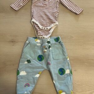 Baby Boden Onesie and Pants NWOT